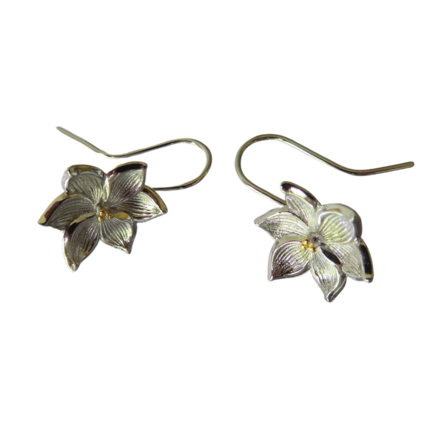 Sun Orchid Solid Sterling Silver drop earrings