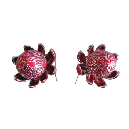 Waratah Flower Drop Earrings